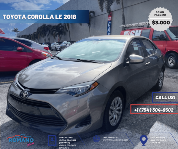 TOYOTA COROLLA LE - 2018