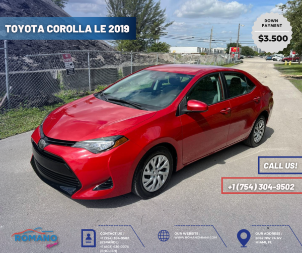 TOYOTA COROLLA LE - 2019